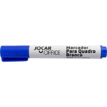Imagem de Pincel para Quadro Branco Jocar Recarregável Azul Caixa com 12 - Leono