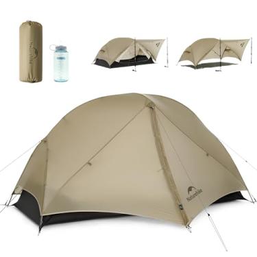 Imagem de Barraca Naturehike Mongar UL [Atualização 2025] Barracas ultraleves de 1,5 kg/3,3 lb, barraca de mochila para 1/2 pessoa, 4 modos de uso, impermeável, barracas de caminhada para acampamento com
