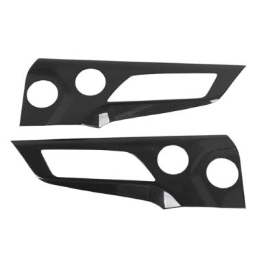 Imagem de Acessórios de Adesivos de Maçanetas de Porta do Carro Kimiss, Tampa Moldura Manivela Interior, Acabamento No Botão de Trava Porta, Acessórios para Interiores de Fibra de