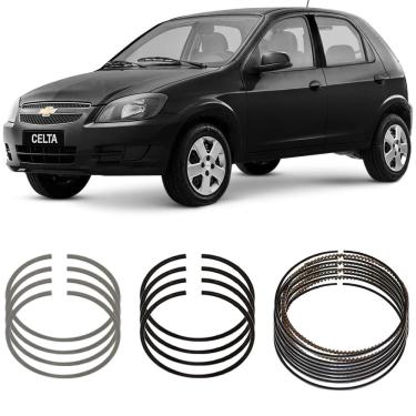 Imagem de Jogo Anel Segmento std Celta Corsa Prisma 1.0 8V 2005 a 2016 Metal Leve STA8476