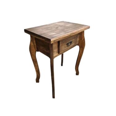 Imagem de Aparador 0,63m 1 Gaveta Pé Luis Xv de Madeira Maciça