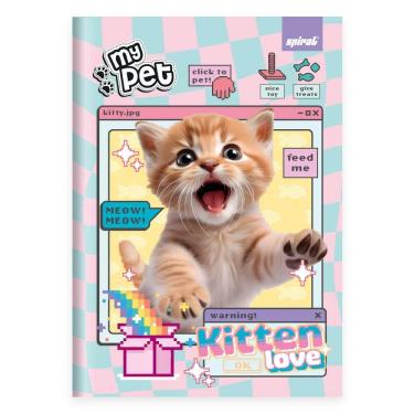 Imagem de Caderno 1-4 c. D. costurado 80fls My Pet 2520972 Spiral Pet pt 1 un