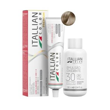 Imagem de Coloração Itallian Color 11.11 Louro Ultraclaro Cinza Intenso 60g + Ox 30 Vol 90g