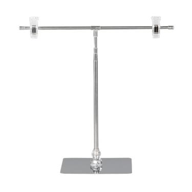 Imagem de Amagogo Stand Ajuste Stand Poster Plower Floor Standing Withing Banner Display Rack com clipes para balcão de varejo Restaurant