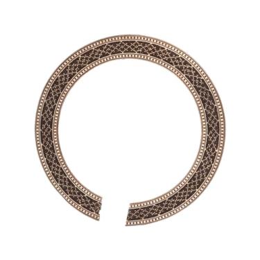 Imagem de Dynwave Rosette de guitarra clássica, peças de roseta de bolo de madeira, design de flores clássico de sonho de guitarra decalque decalque