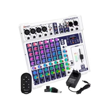 Imagem de Mesa de Som Player Stereo FX 8 Canais Multicolor (RGB) T 0804 Taramps 