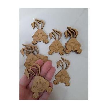 Imagem de Recorte TAG Pascoa Aplique Decorativo Enfeite MDF - 20 UNIDADES - Inov