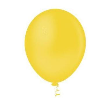 Imagem de BALÃO LISO REDONDO - PIC PIC Nº 09 - AMARELO - Pacote com 50 unidades