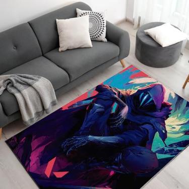 Imagem de DreamController Tapetes personalizados Valorennt para sala de jogadores (157,5 x 101,6 cm) | Tapetes de sala de jogos inspirados em jogos e decoração de anime para jogadores | Decoração de quarto de