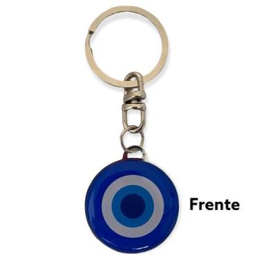 Imagem de Chaveiro Olho grego resinado 3,50 cm azul escuro - Lua Mística - 100% 