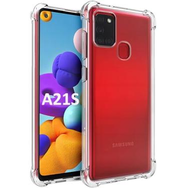 Imagem de USTIYA Capa para Samsung Galaxy A21S Case Protetora anti-impacto Transparente Acessórios