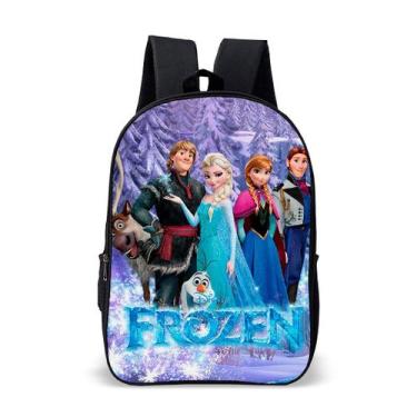 Imagem de Kit Mochila Com Estojo Ou Avulso Escolar Infantil Princesas Do Gelo Av