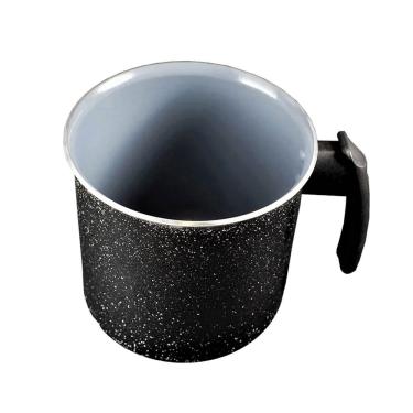 Imagem de Canecão Fervedor Preto Craqueado Antiaderente Cerâmica 16Cm