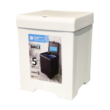 Imagem de Lixeira De Pia Smile 5,4l - Stolf Branco