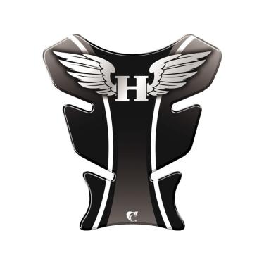 Imagem de Adesivo Protetor De Tanque Moto Honda Asa Preto Preto