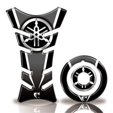 Imagem de Adesivo Protetor Tanque Moto Yamaha 125/150 Ano + 2016 Cor Preto