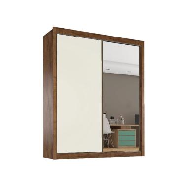 Imagem de Guarda Roupa Zurique 1 Porta Espelhada MDF - Móveis Europa