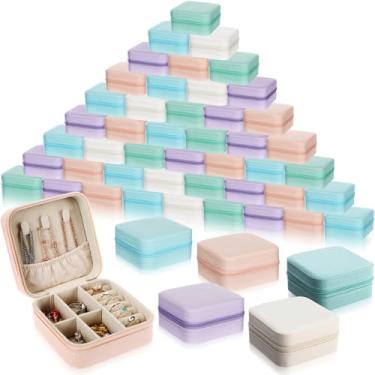 Imagem de Batiyeer Pequena caixa de joias de viagem, caixa de joias a granel, casamento, dama de honra, presente de devolução do dia dos namorados para o dia das mães