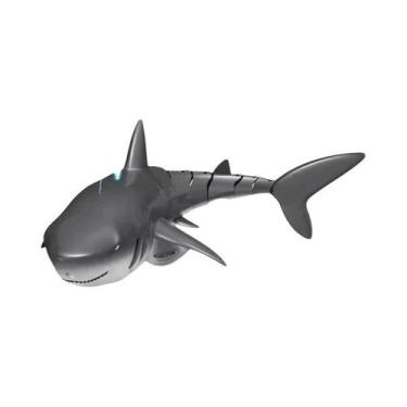Imagem de Brinquedo Submarino Tubarão RC Com Controle Remoto, Luzes E Spray De Á