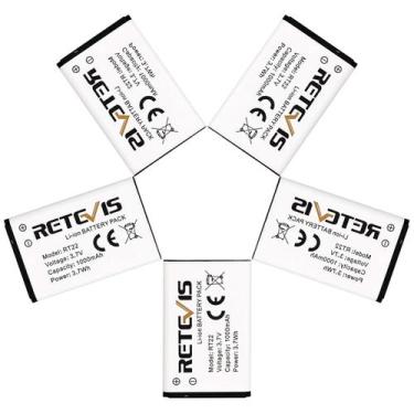Imagem de Bateria Retevis RT22 RT22S RT15 RT19 Original 1000mAh 3,7V