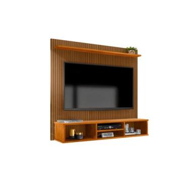 Imagem de Painel Suspenso Home TV Até 50 Polegadas Ripado 3D Everest - LOJAS PRI