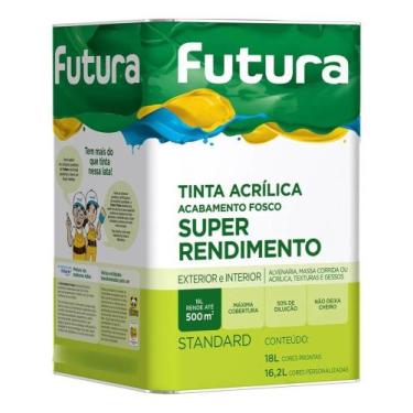 Imagem de Tinta Látex Parede Standard Futura 18l Cores Anti Mofo, SOL DE VERÃO