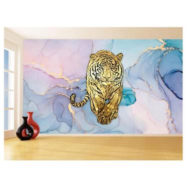 Imagem de Papel De Parede 3D Animais Pop Art Tigre Felino 3,5M Pxa112 - Você Dec