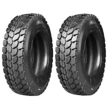 Imagem de Kit 2 Pneus 275/80R22.5 Borrachudo Misto 16 Lonas 149/146L D941 Dplus