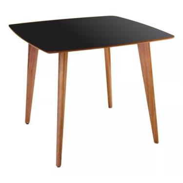 Imagem de Mesa de Jantar Quadrada Especial Dina em Madeira com 3 Opções Cores do