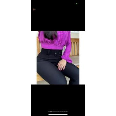 Imagem de Calça skynny malha pop - Blue leia , Preto, 250g