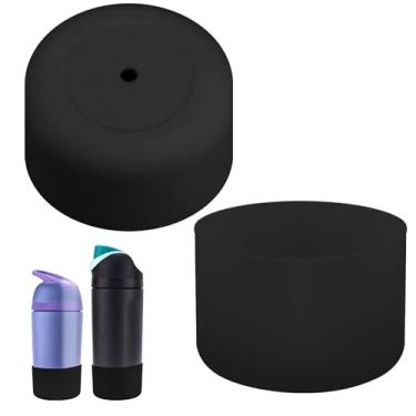 Imagem de 2 peças de bota de silicone para garrafa de água infantil Owala 473 g/396 g, capa de garrafa de água antiderrapante, protetor inferior antiamassado, envoltórios compatíveis com acessórios de garrafa