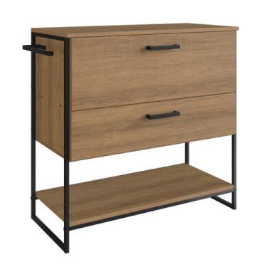 Imagem de Gabinete para Banheiro Industrial com Gaveta e Porta sem Cuba - Placa 