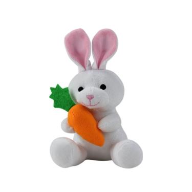 Imagem de Pelúcia Coelho Fofinho Com Cenourinha Branco - Bbr Toys