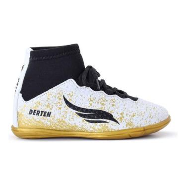 Imagem de Chuteira Futsal Infantil Botinha Quadra Tênis Salão Liso Original - De