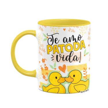 Imagem de Caneca Namorados - Te amo patoda vida! B-yellow