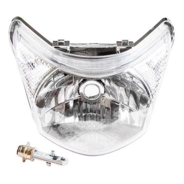 Imagem de Farol Bloco Optico Moto Honda Biz 2011 A 2017 + Lampada Led - RT