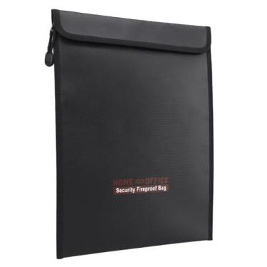 Imagem de Acouto Bolsa de Documentos à Prova de Fogo para, Passaportes e Objetos de Valor - Fechamento de Fibra de Vidro de Silicone, Solução de Armazenamento Dobrável e Portátil