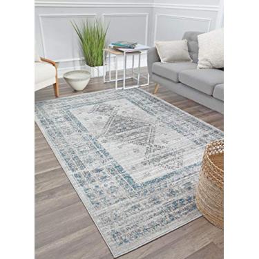 Imagem de Rugs America Tapete de área, 2,3 m x 3,5 m, cinza marfim