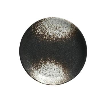 Imagem de Prato raso redondo de cerâmica japonesa prato de bolo de sobremesa para bife de café da manhã - Branca de Neve (23 cm)