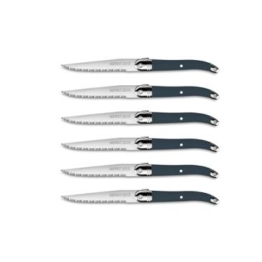 Imagem de Conjunto de 6 facas - Laguiole Héritage - Feito na França (azul)