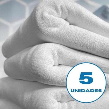 Imagem de kit Pano De Chão Alvejado Branco grande Tamanho70x40 saco duplo pano d