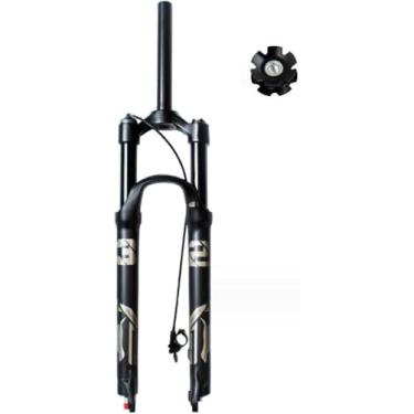 Imagem de 29 27.5 26 Mtb Air Suspension Garfo Liga De Alumínio Liberação Rápida 140mm Viagem 1-1/2 Para 1.5-2.45 Pneus Xc Am Fr Bicicleta Ciclismo, Straight Manual Lock, 26inch