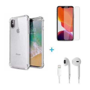 Imagem de Kit Fone de Ouvido ÍPhone XS + Capa + Pelicula De Vidro - Apple