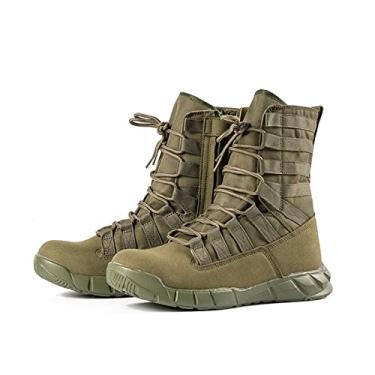 Imagem de Botas Militares E Táticas À Prova D'água Para Homens, Botas De Caça Confortáveis, Adequadas Para Acampamento, Caminhada, Luta, Trabalho, Patrulha, Treinamento, Montanhismo(Green,42 EU)