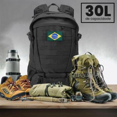 Imagem de Mochila Impermeável Tatica Militar 30 Litros com Resistente Trilha Ar 