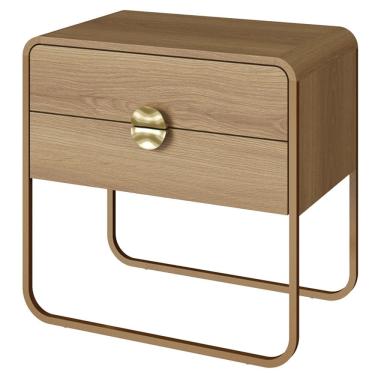 Imagem de Mesa De Cabeceira 2G Organica 60 cm 28062 Hanover Dourado Artesano