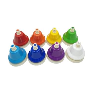 Imagem de Almencla Sinos de mesa para crianças Musical Handbells Diatom e coloridos instrumentos musicais Sinos de mão, brinquedos de música educacional para crianças