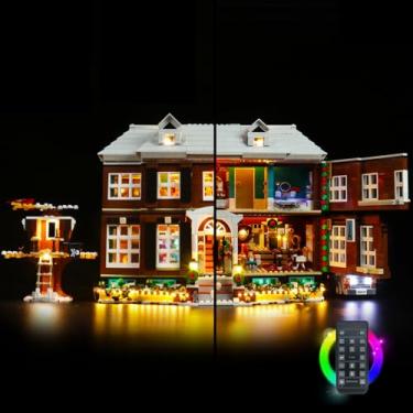 Imagem de Brickshining LED Lighting Compatible with Lego Home Alone 21330, Light Kit Compatible with Lego 21330, Giving Light to Model, NOT Included The Model Set(RC Model)