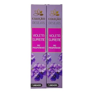 Imagem de Incenso Dos Desejos Vegano Super Premium 2 Caixas - Escolha Seu Aroma(Violeta Supreme)
