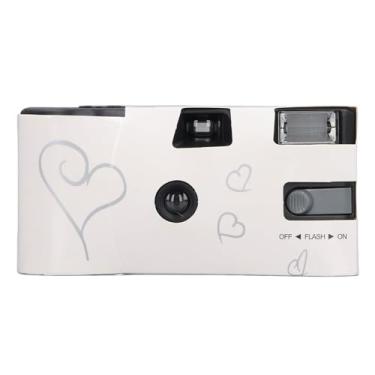 Imagem de QANYEGN Câmera de filme retrô, câmera descartável com flash, câmera de filme de uso único de 35 mm para festa do acampamento de viagem para fotografia